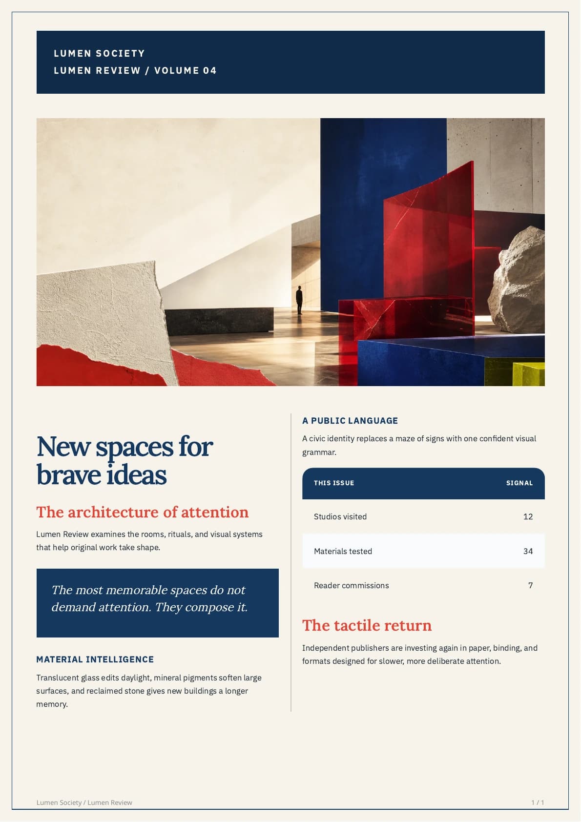 Lumen Review newsletter PDF