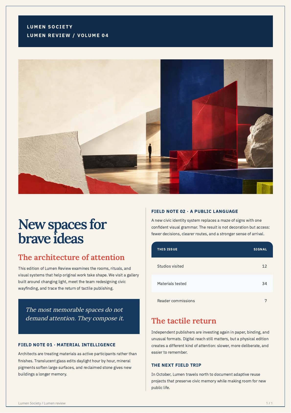 Lumen Review newsletter PDF