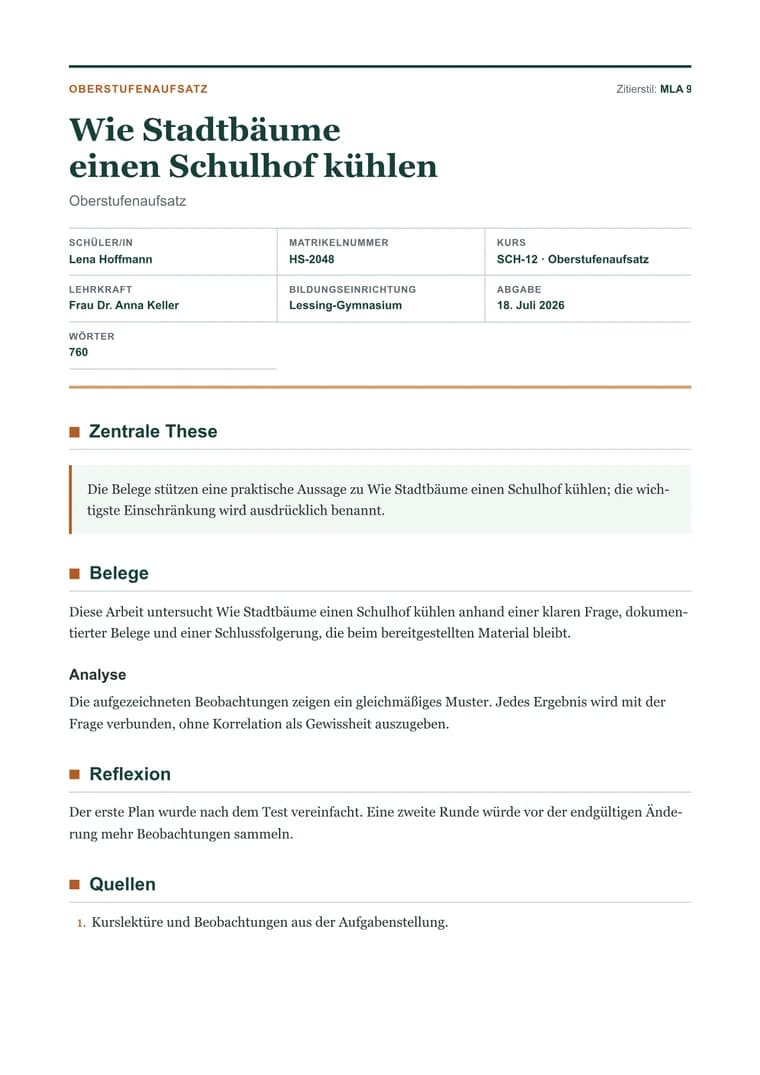 Oberstufenaufsatz - Gerendertes PDF