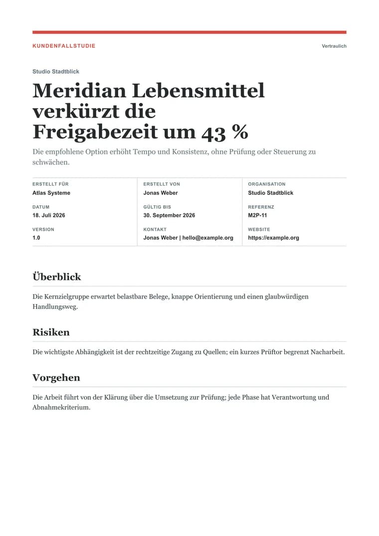 Kundenfallstudie Gerendertes PDF