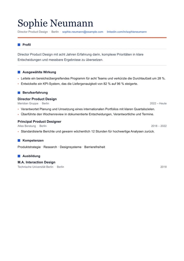 Produkt-Narrativ - Gerendertes PDF