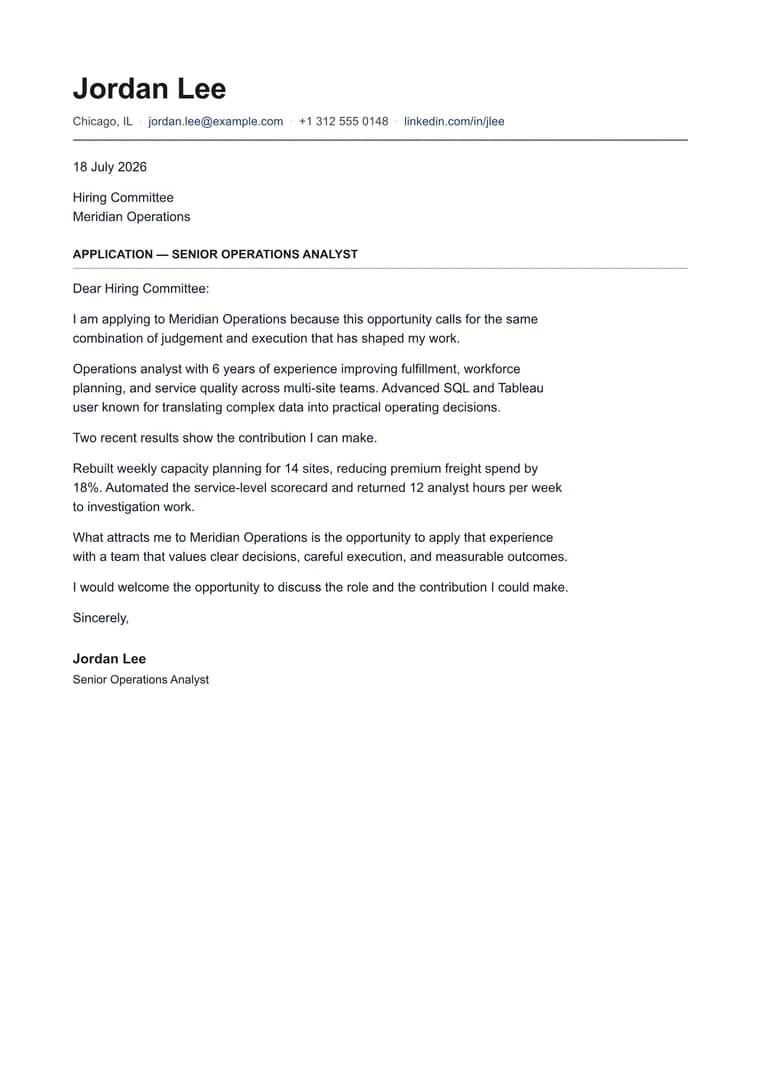ATS Classic Letter - PDF preview