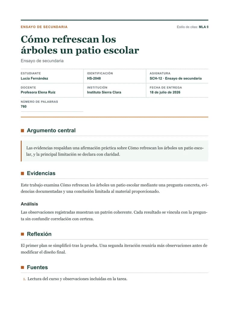 Ensayo de secundaria - PDF generado