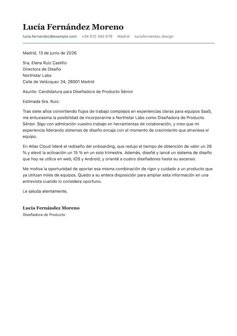 Membrete moderno - PDF generado