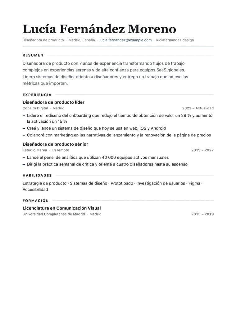 Editorial moderno Vista previa del PDF