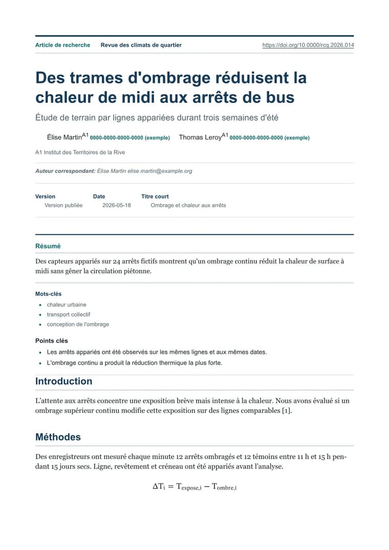 Publication scientifique - PDF généré