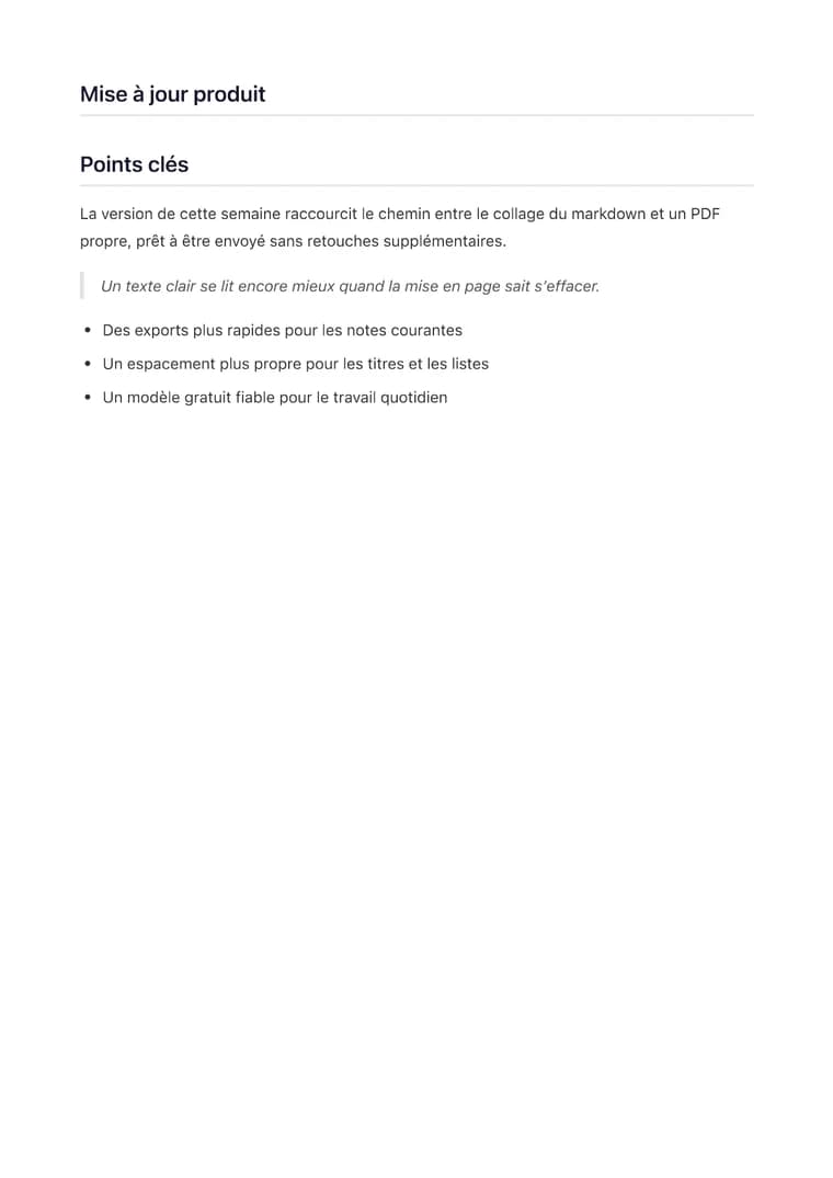 Convertir ChatGPT en PDF - PDF généré