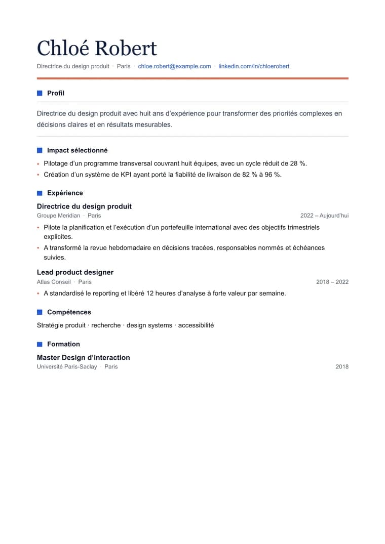 Récit produit - PDF généré