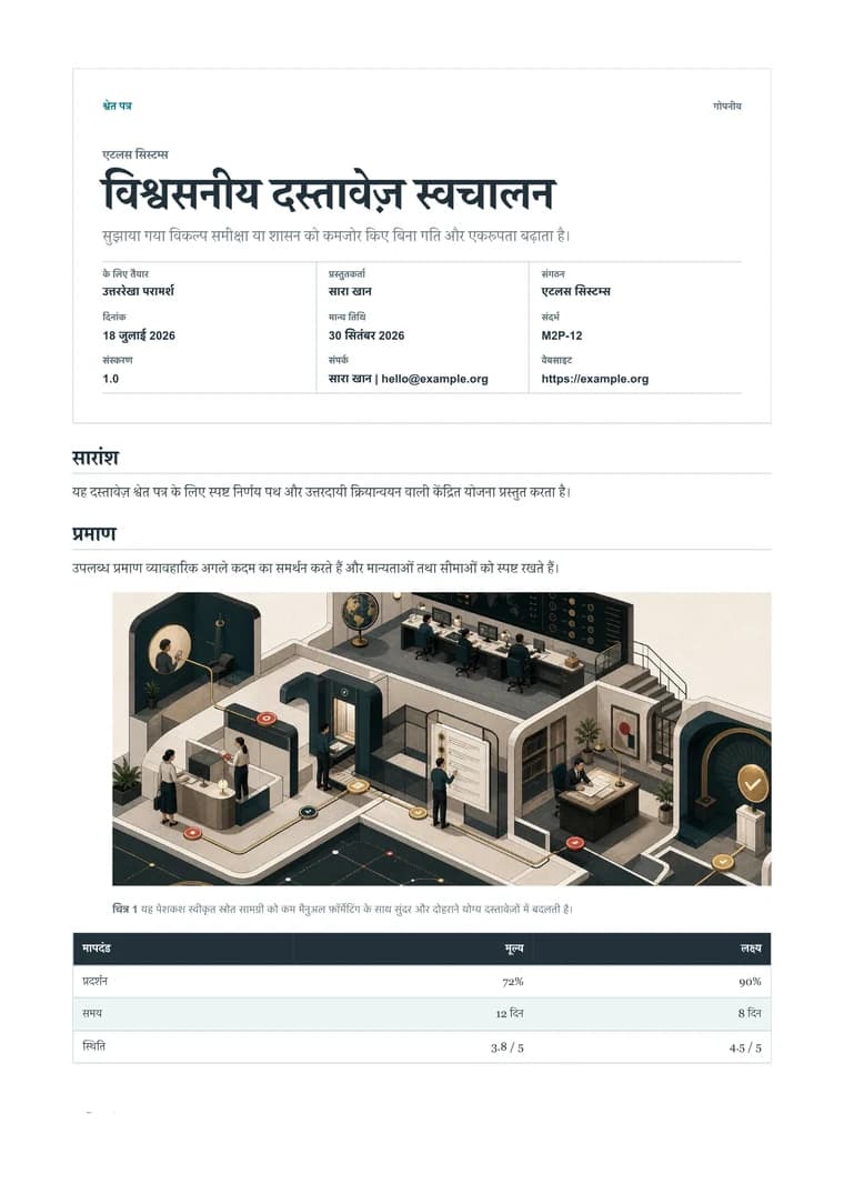 श्वेत पत्र वास्तविक PDF