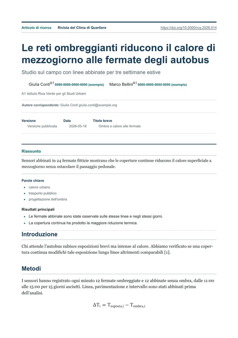 Pubblicazione scientifica - PDF generato
