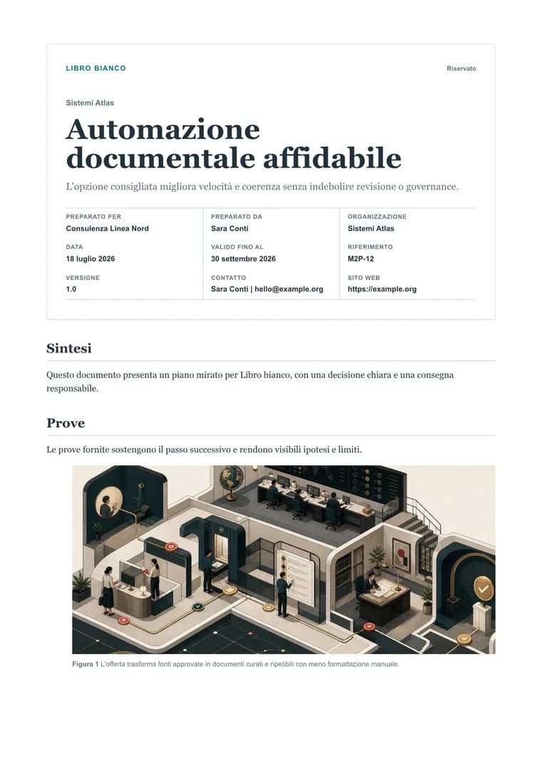 Libro bianco PDF generato