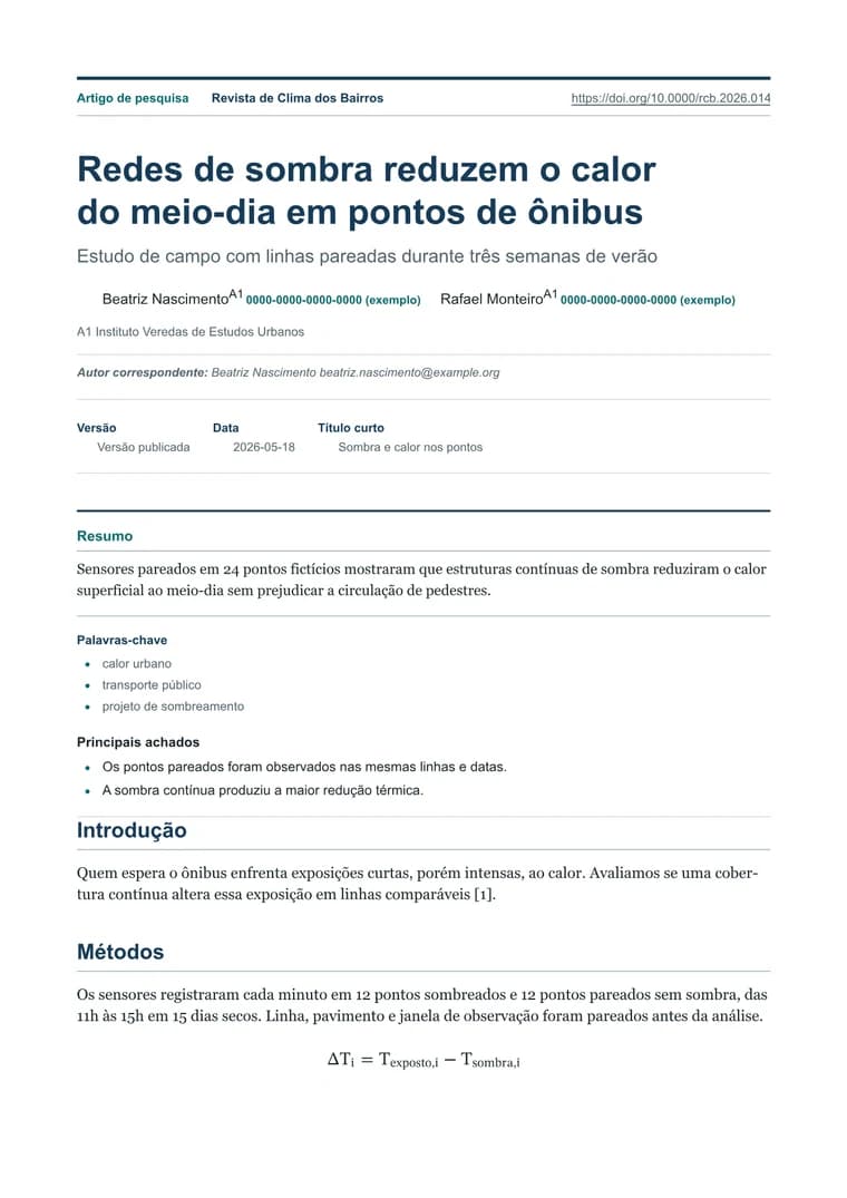 Publicação científica - PDF gerado