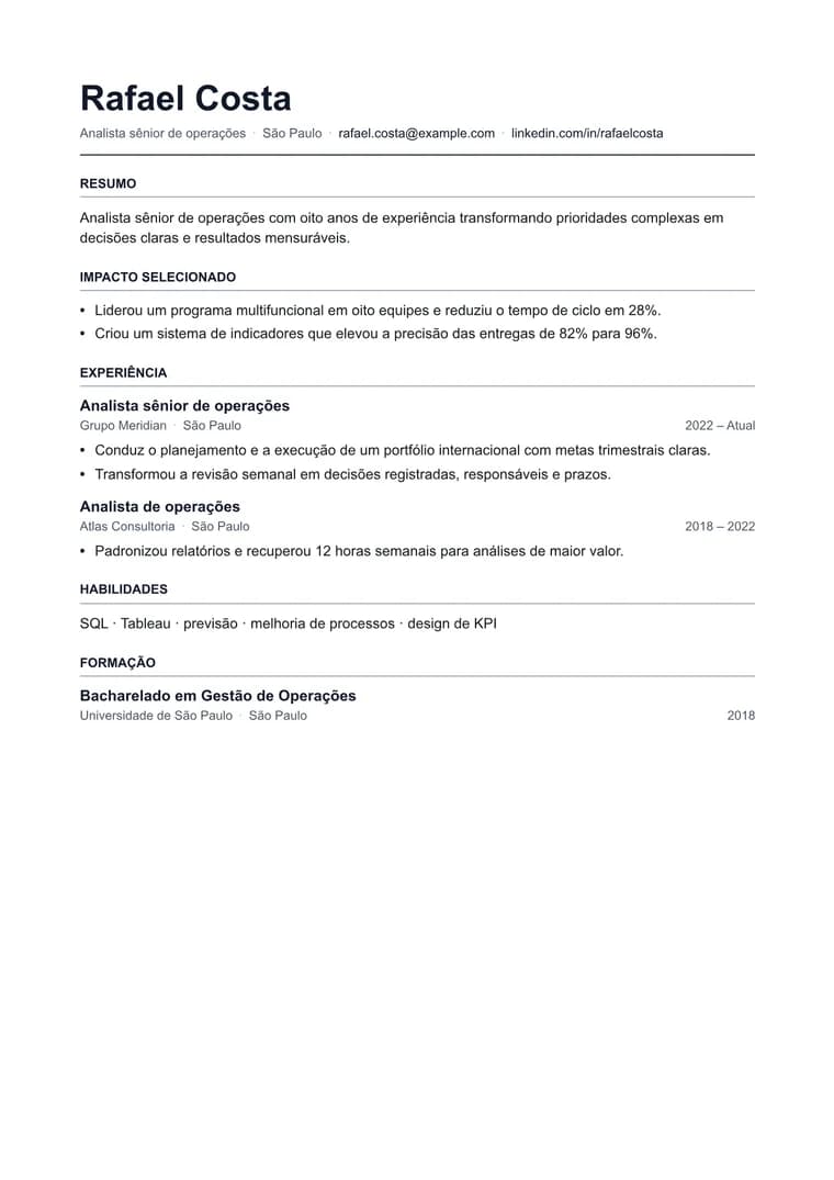 Converter currículo em Markdown para PDF - PDF gerado